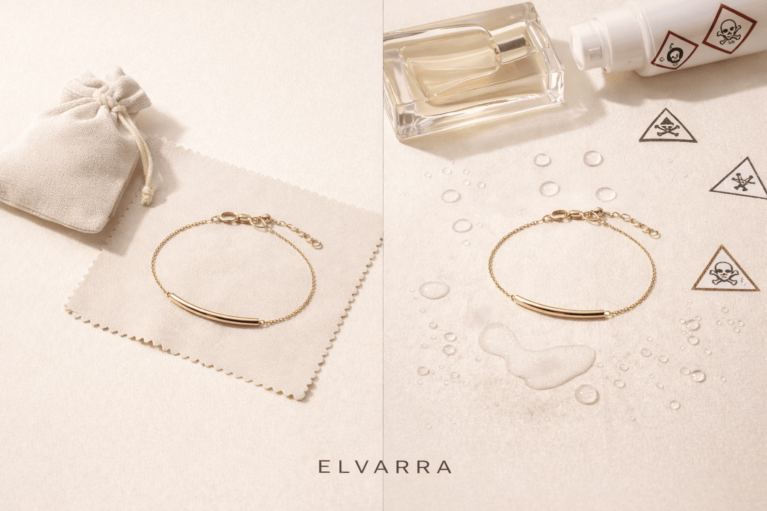 Anti-tarnish jewellery do and don't - perfume, sweat, water, storage