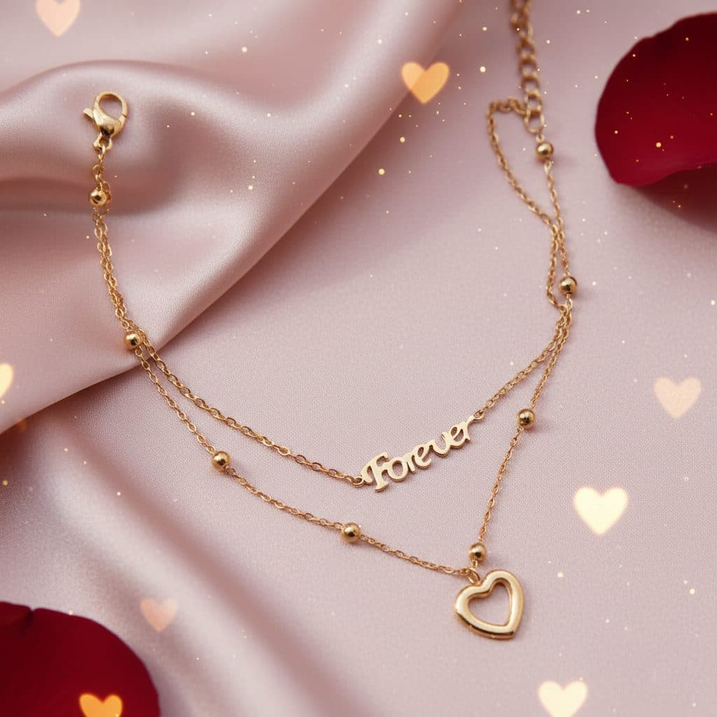 Valentine's Day Love Forever Heart Bracelet